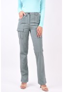 Pantaloni Dama Jjxx Jxdana Mynte Slim Aruba Blue Checks Black Window